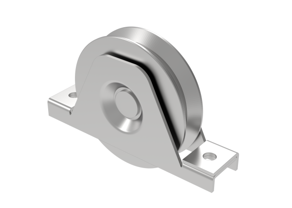 Schiebetorrolle mit Außenstützplatte und V-Rille Z