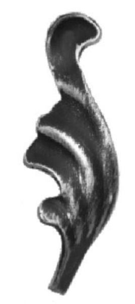 Zierblatt - links 90x30, t2,5mm