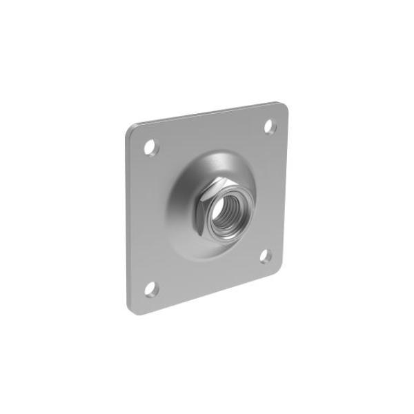 Platte mit Mutter Zn, M20, 100x100