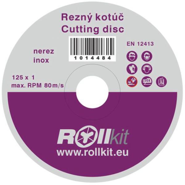 Trennscheibe für Edelstahl, D125, d22,2 , t1mm