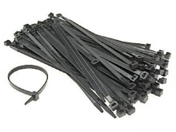 Kabelbinder verstellbar 1 Paket 100 Stück 2,5x200mm Wetterfest UV beständig Hohe Zugfestigkeit Anthrazit dunkelgrau