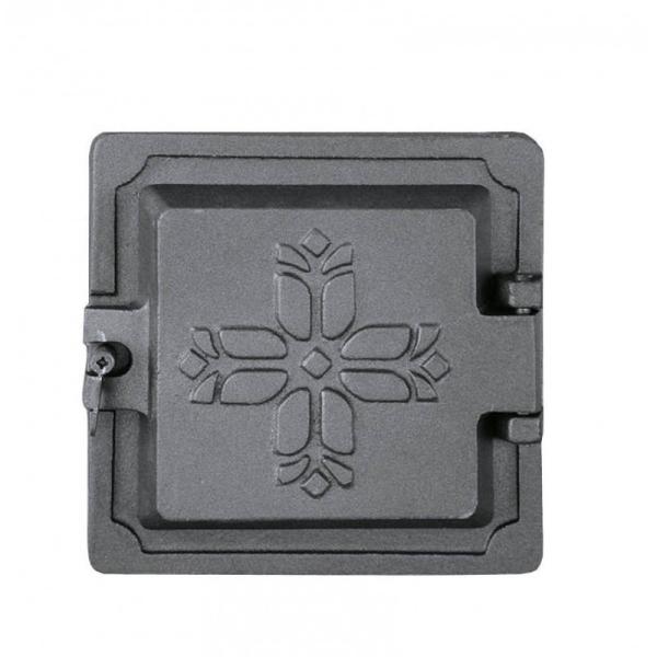 Kleine Revisionstür aus Gusseisen Kacheltür 15x15cm