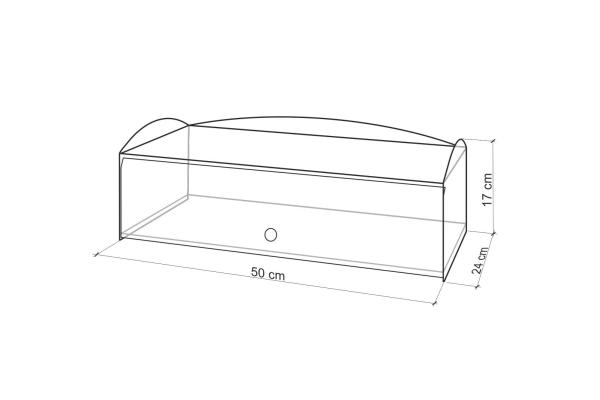 Vitrine für Lebensmittel Gablote Acryl-Glas Schaukasten Lebensmittelbehälter