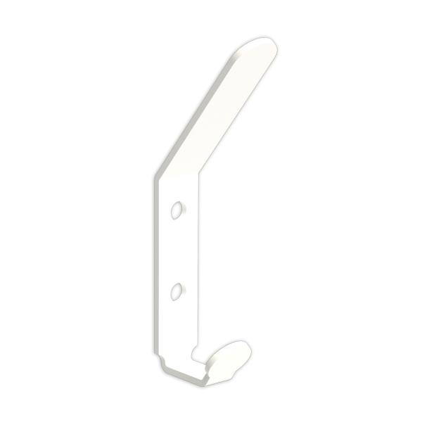 Kleiderhaken Garderobe Hakenleiste WEIß aus Metall, Bügel für Eingang, Flur, Schlafzimmer, Flurgarderobe / VOX MINI